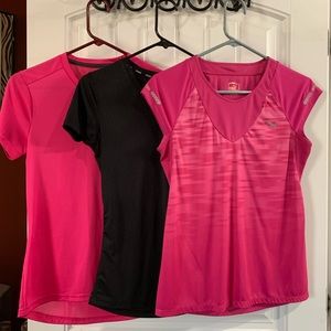 3 work out shirts Sz Small